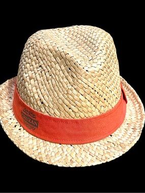 Unisex straw fedora hat from Cruzan Rum
